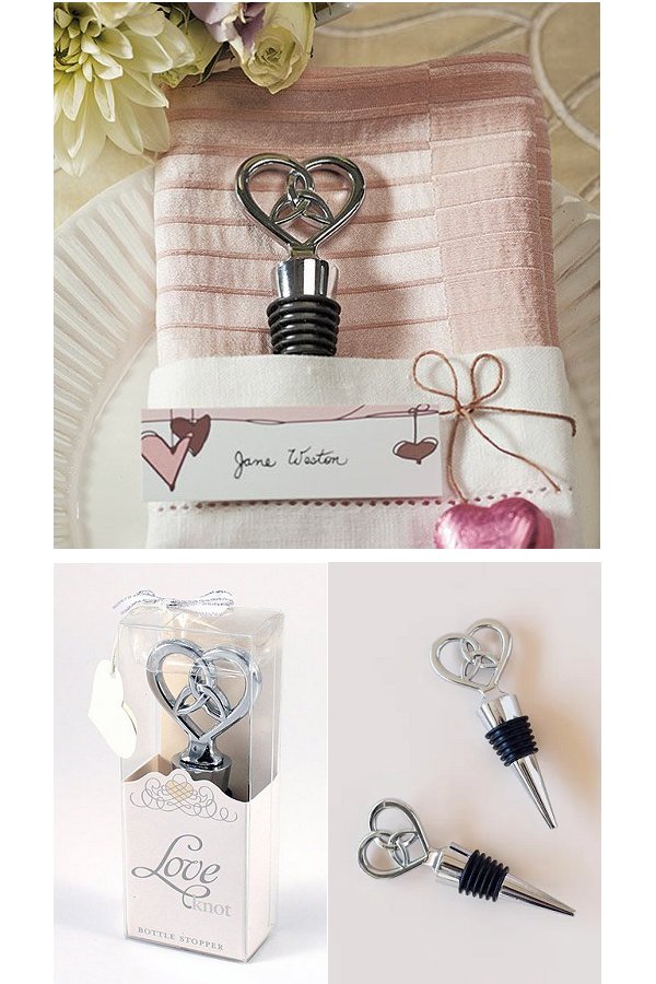 Love Knot Bottle Stopper Wedding Favours